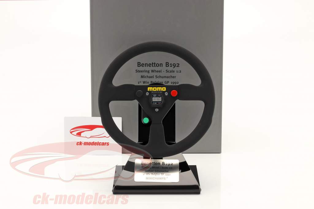 M. Schumacher Benetton B192 1st Win Spa formula 1 1992 steering wheel 1:2 Minichamps