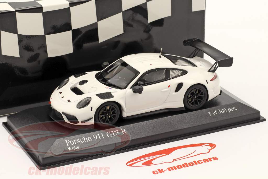 Porsche 911 (991 II) GT3 R year 2019 white 1:43 Minichamps