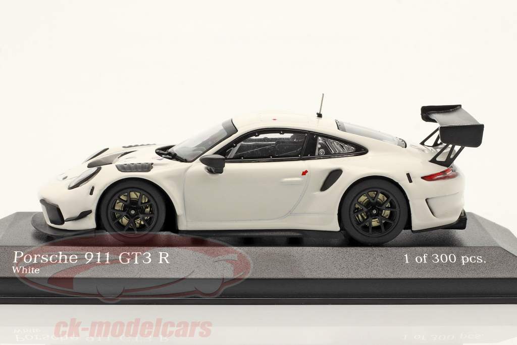 Porsche 911 (991 II) GT3 R Année de construction 2019 blanche 1:43 Minichamps