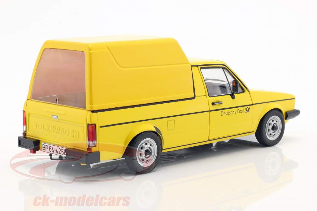 Volkswagen VW Caddy MK1 Allemand Post Année de construction 1982 jaune 1:18 Solido