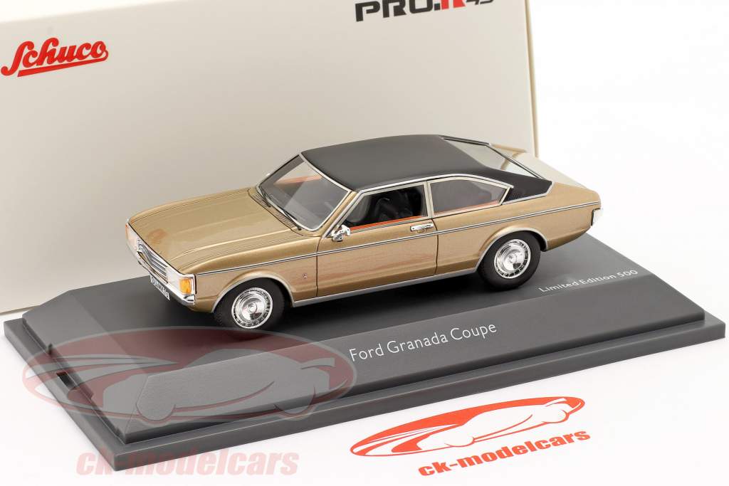 Ford Granada Coupe gold with black roof 1:43 Schuco