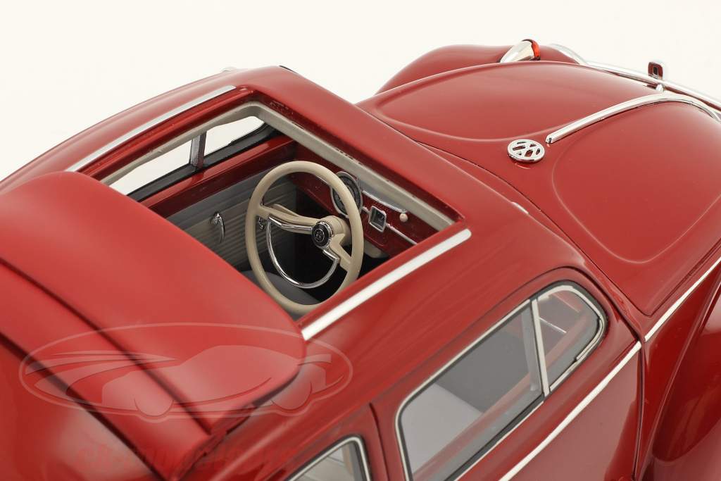 Volkswagen VW Scarabée berline à toit pliant 1963 rouge 1:12 Schuco