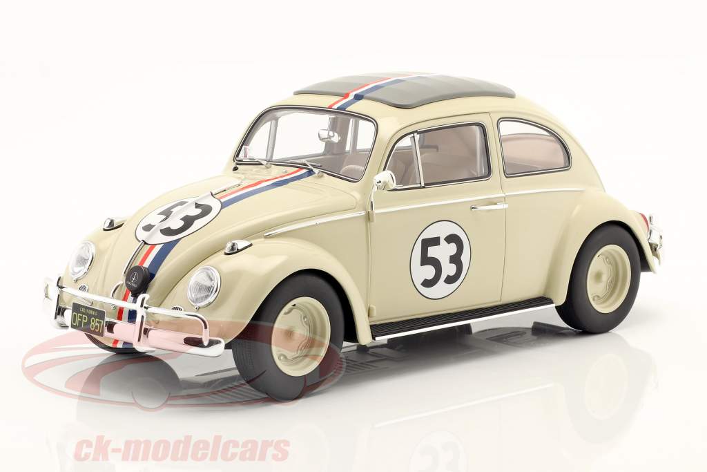 Volkswagen VW Scarabée #53 Herbie crème blanche 1:12 Schuco