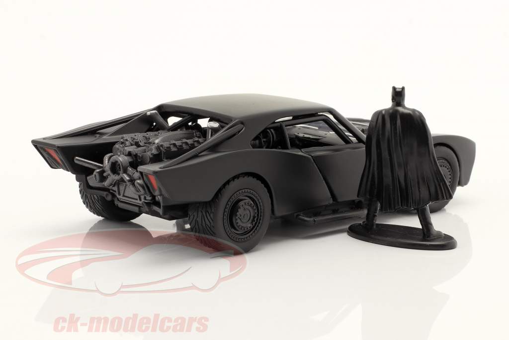 Batmobil mit Batman Figur Film The Batman 2022 schwarz 1:32 Jada Toys