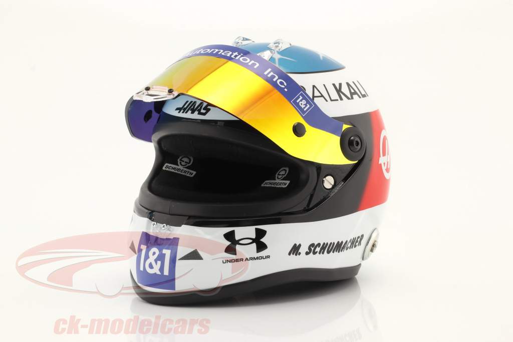 Mick Schumacher #47 GP Spa fórmula 1 2021 casco 1:2 Schuberth