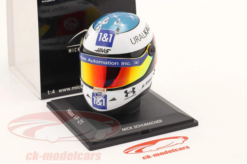 Mick Schumacher #47 GP Spa fórmula 1 2021 casco 1:4 Schuberth
