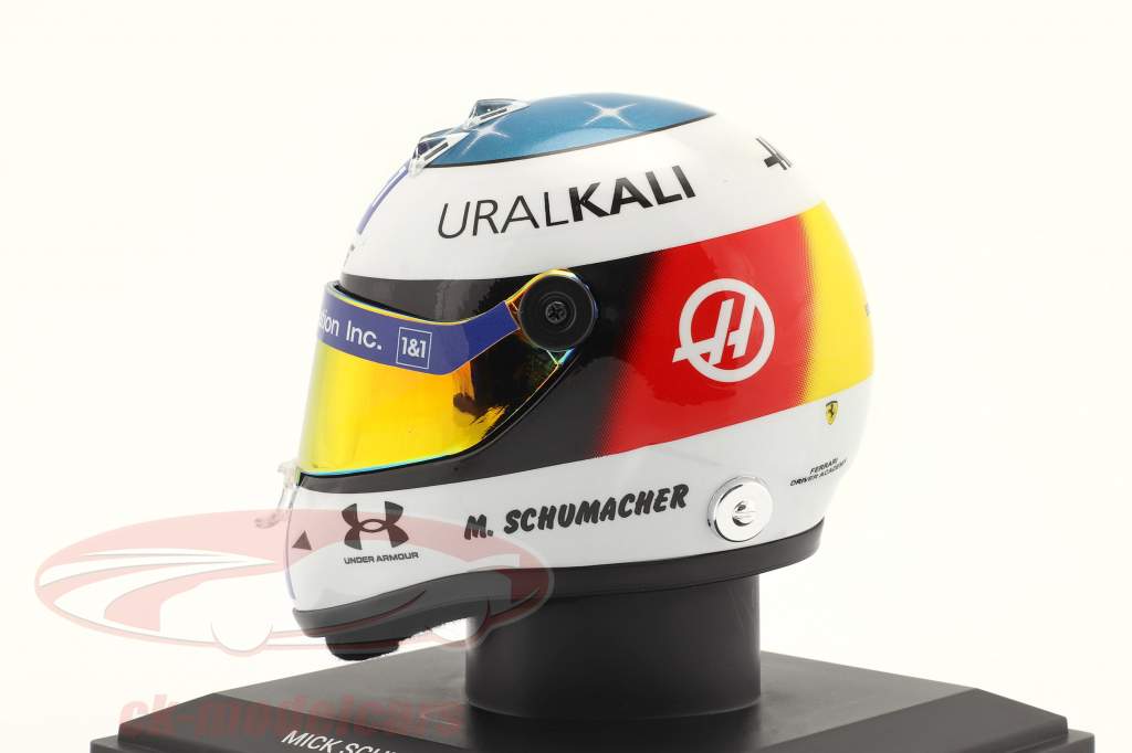 Mick Schumacher #47 GP Spa formule 1 2021 casque 1:4 Schuberth