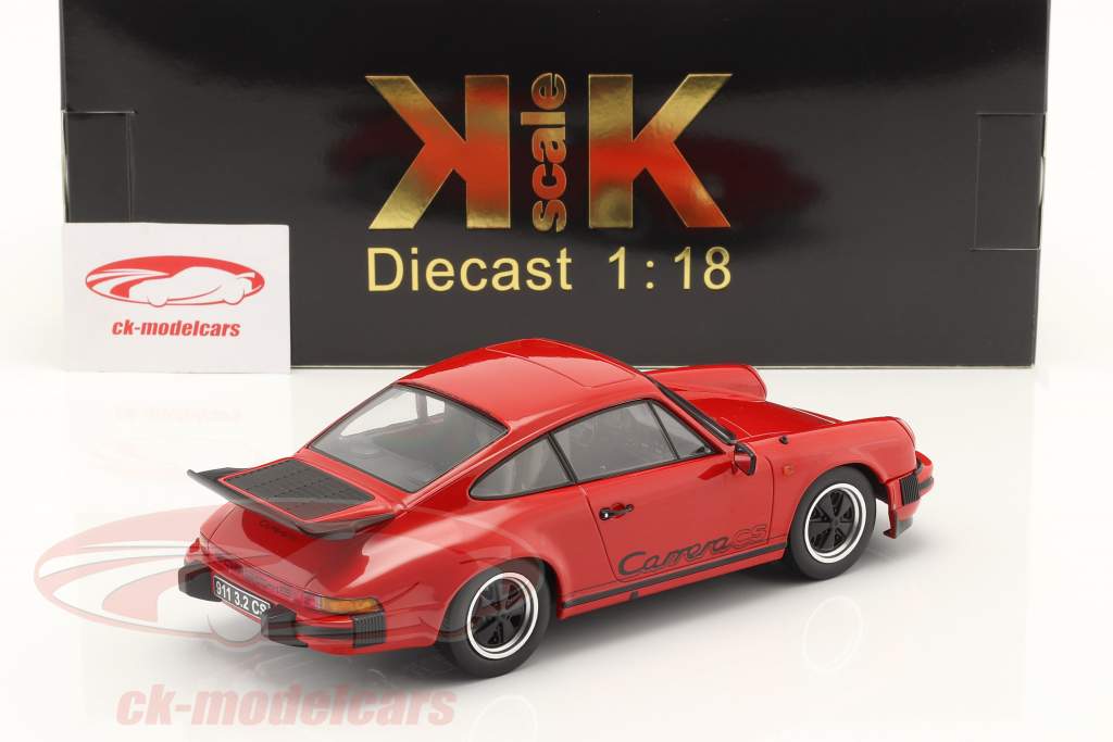 Porsche 911 Carrera 3.2 Clubsport 建設年 1989 赤 / ブラック 1:18 KK-Scale