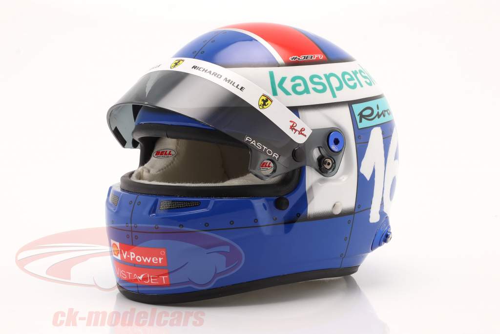 Charles Leclerc #16 Monaco GP formule 1 2021 casque 1:2 Bell
