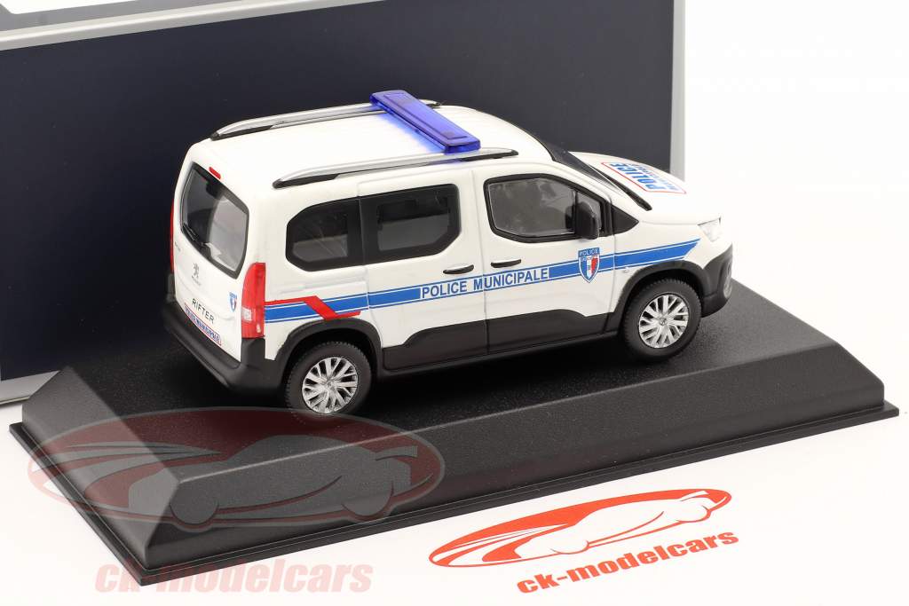 Peugeot Rifter Police Municipale 2019 hite / blue 1:43 Norev