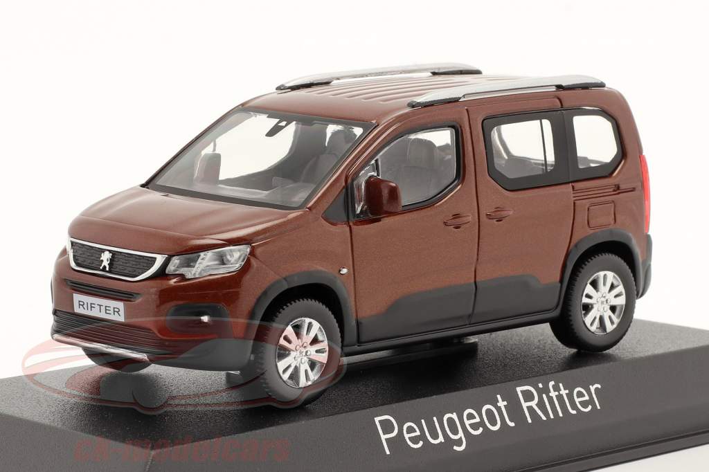 Peugeot Rifter Année de construction 2018 brun cuivré métallique 1:43 Norev