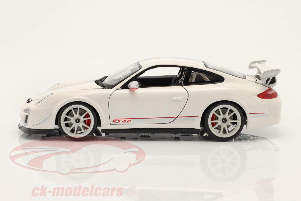 Porsche 911 (997) GT3 RS 4.0 Ano de construção 2011 branco 1:18 Bburago