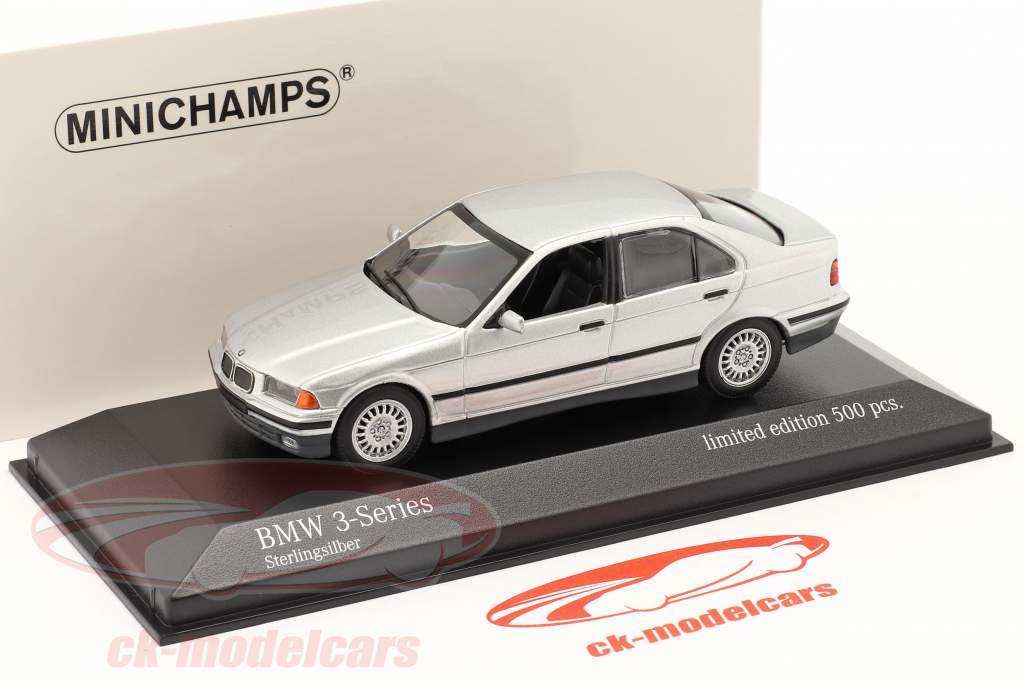 BMW 3-Series (E36) year 1991 silver 1:43 Minichamps