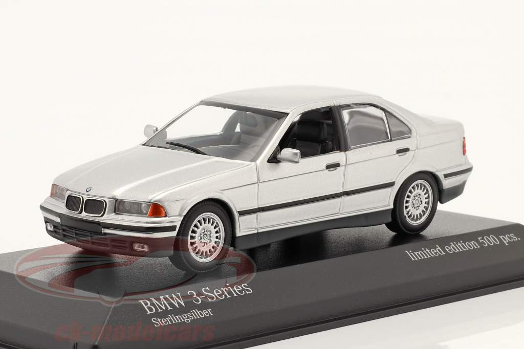 BMW 3-Series (E36) Année de construction 1991 argent 1:43 Minichamps