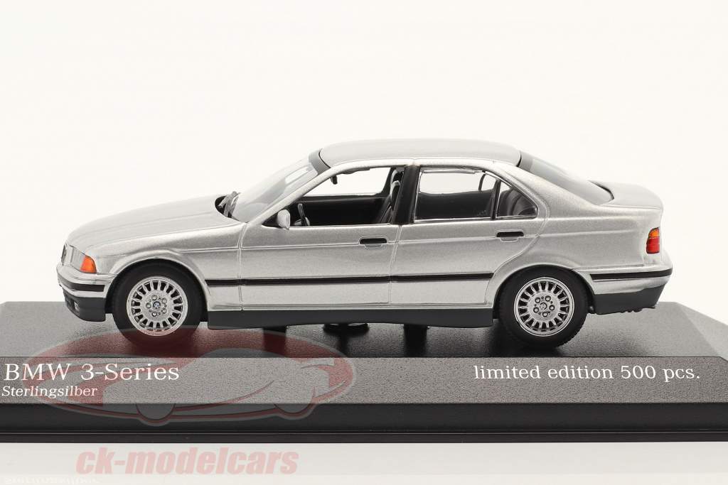 BMW 3-Series (E36) year 1991 silver 1:43 Minichamps