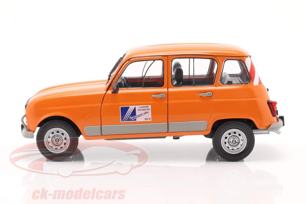 Renault 4L GTL DDE year 1978 orange 1:18 Solido