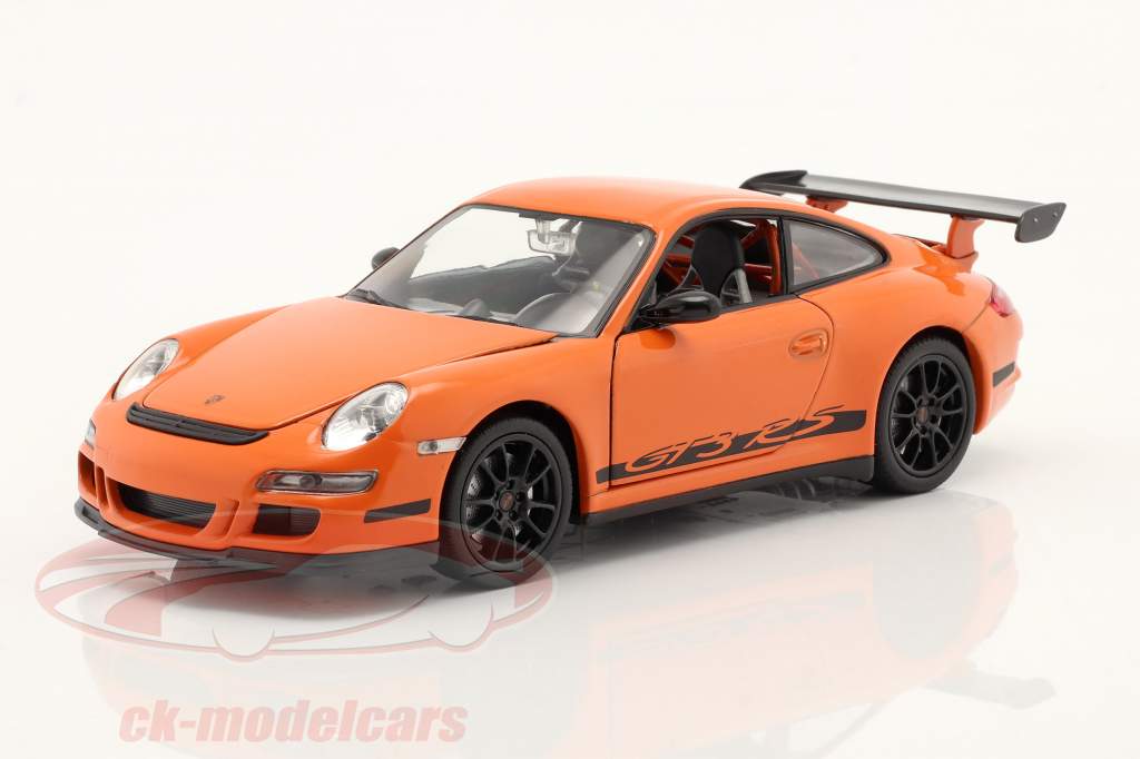 Porsche 911 (997) GT3 RS Year 2007 orange / black 1:24 Welly