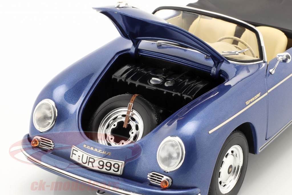 Porsche 356 Speedster azul metálico 1:18 Schuco
