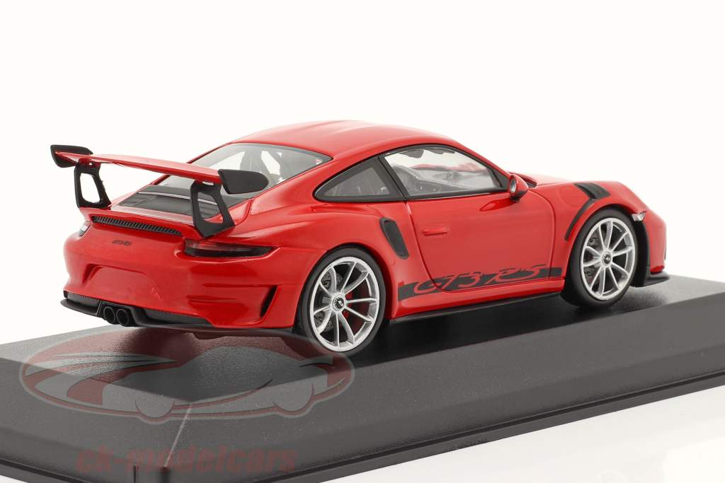 Porsche 911 (991 II) GT3 RS 2018 gardes rouge / argent jantes 1:43 Minichamps