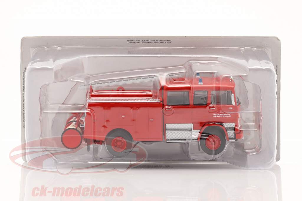 Mercedes-Benz LP 1113 FPT pompiers Année de construction 1973 rouge 1:43 Altaya