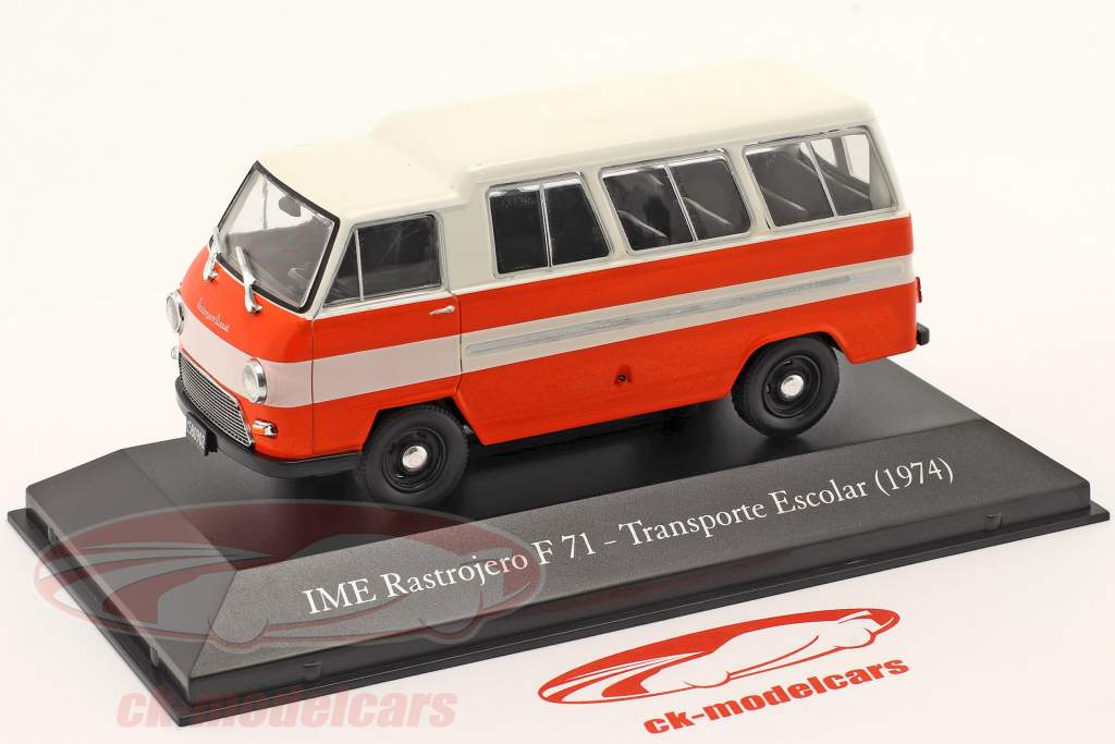 IME Rastrojero F71 camioneta 1974 naranja / blanco 1:43 Hachette