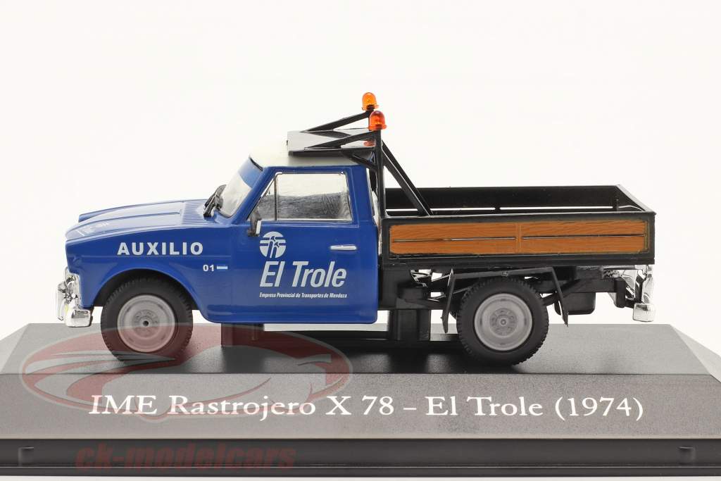 IME Rastrojero X78 Pick-Up El Trole 1975 bleu 1:43 Hachette