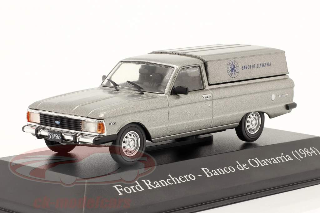 Ford Ranchero Banco de Olavarria 1984 серебристо-серый металлический 1:43 Hachette
