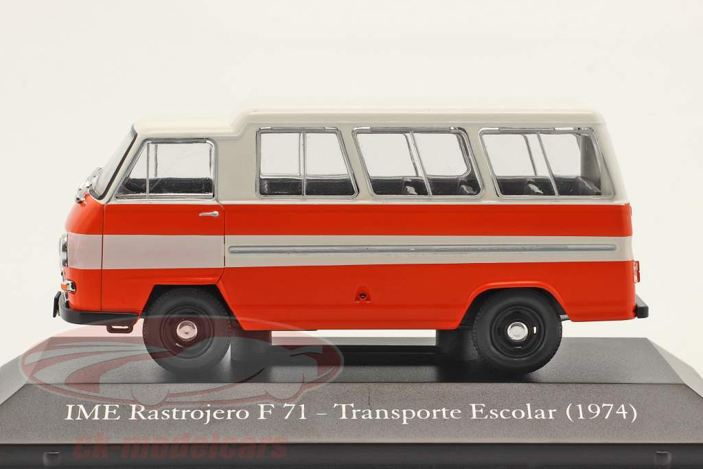 IME Rastrojero F71 van 1974 orange / White 1:43 Hachette