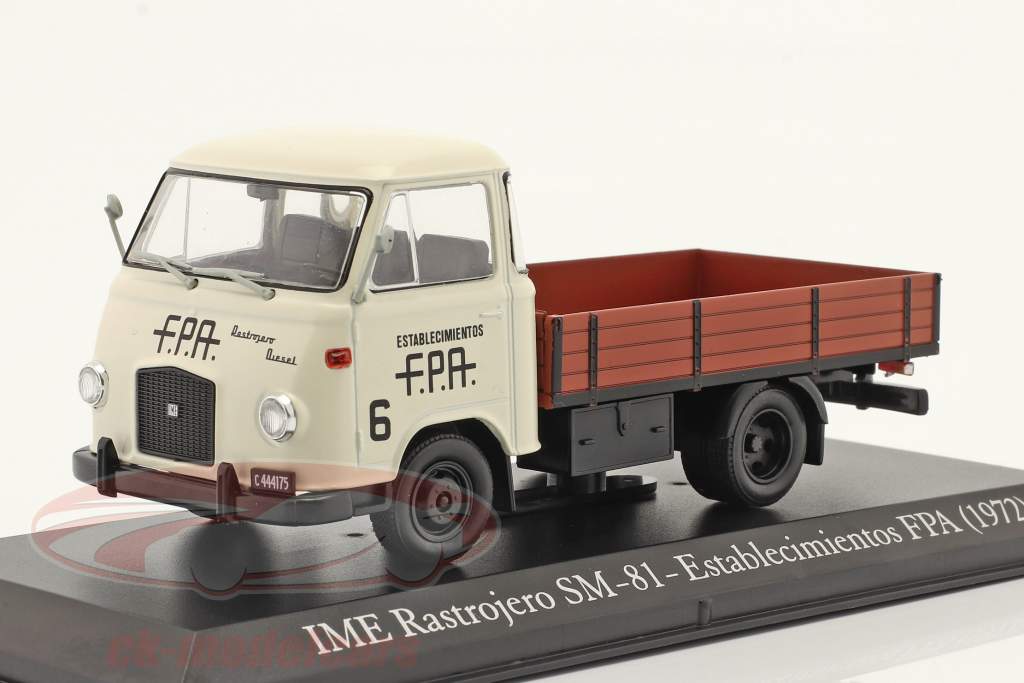 IME Rastrojero SM81 ladvogn Establecimientos FPA 1972 hvid 1:43 Hachette
