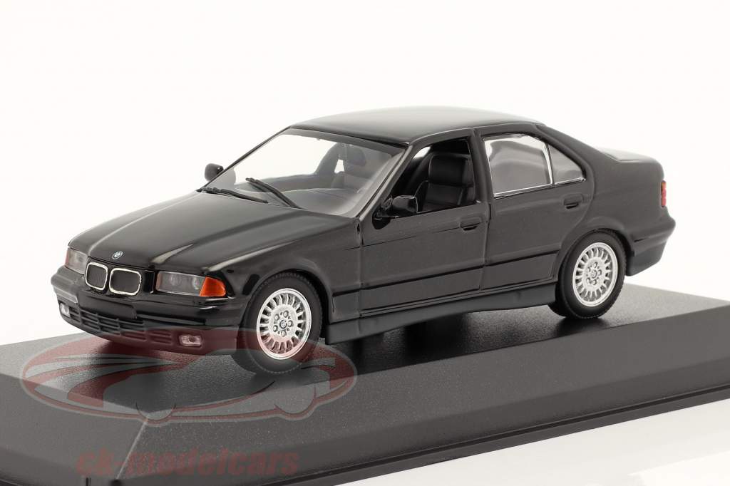 BMW 3-Series (E36) Año de construcción 1991 negro metálico 1:43 Minichamps