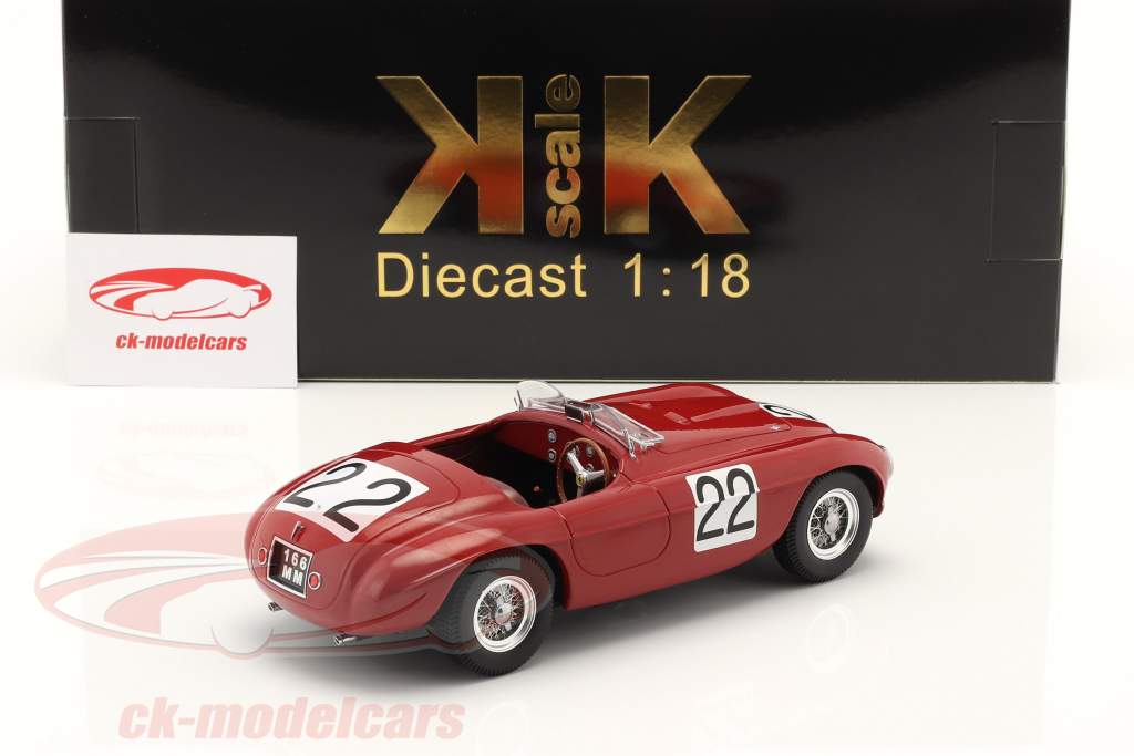 Ferrari 166 MM Barchetta #22 vincitore 24h LeMans 1949 1:18 KK-Scale