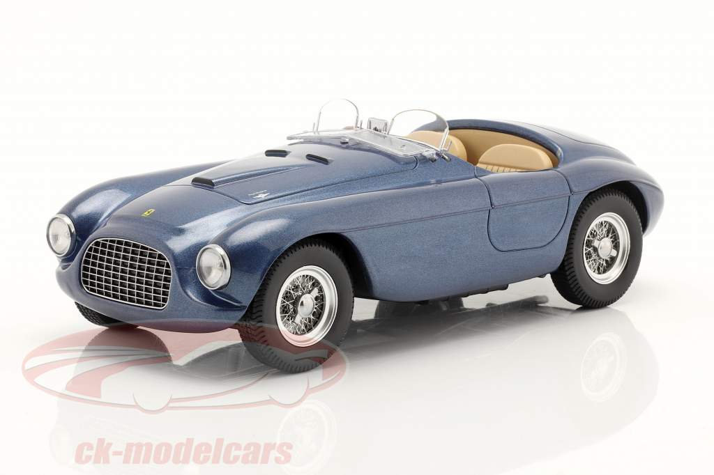 Ferrari 166 MM Barchetta Baujahr 1949 blau metallic 1:18 KK-Scale