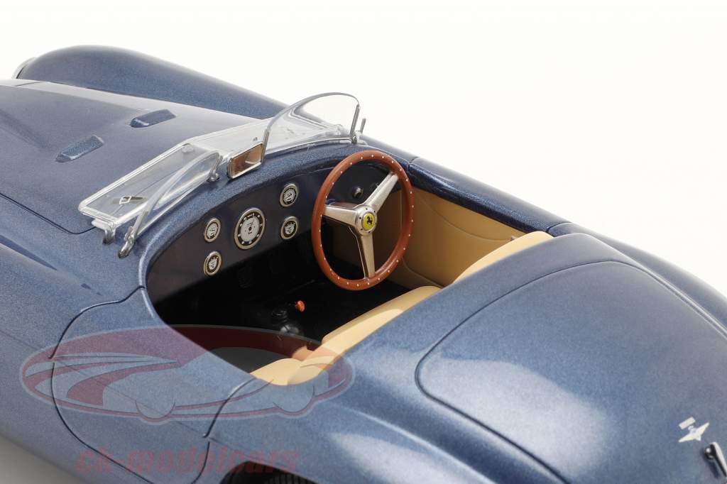 Ferrari 166 MM Barchetta Byggeår 1949 blå metallisk 1:18 KK-Scale