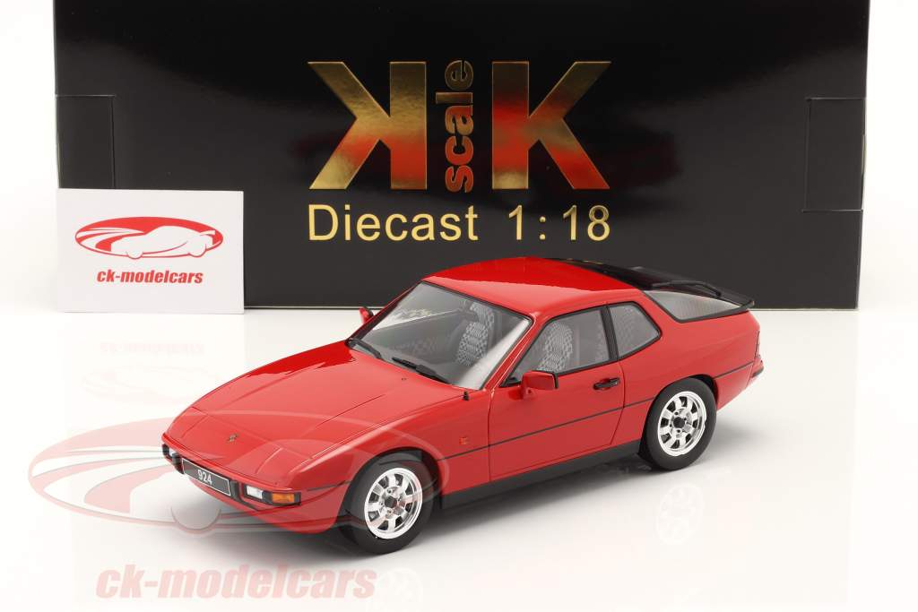 Porsche 924 year 1985 red 1:18 KK-Scale
