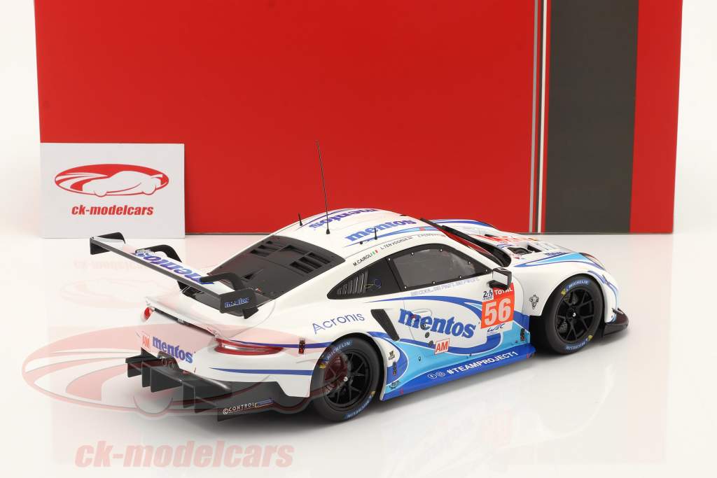 Porsche 911 RSR Mentos #56 24h LeMans 2020 Team Project 1 1:18 Ixo