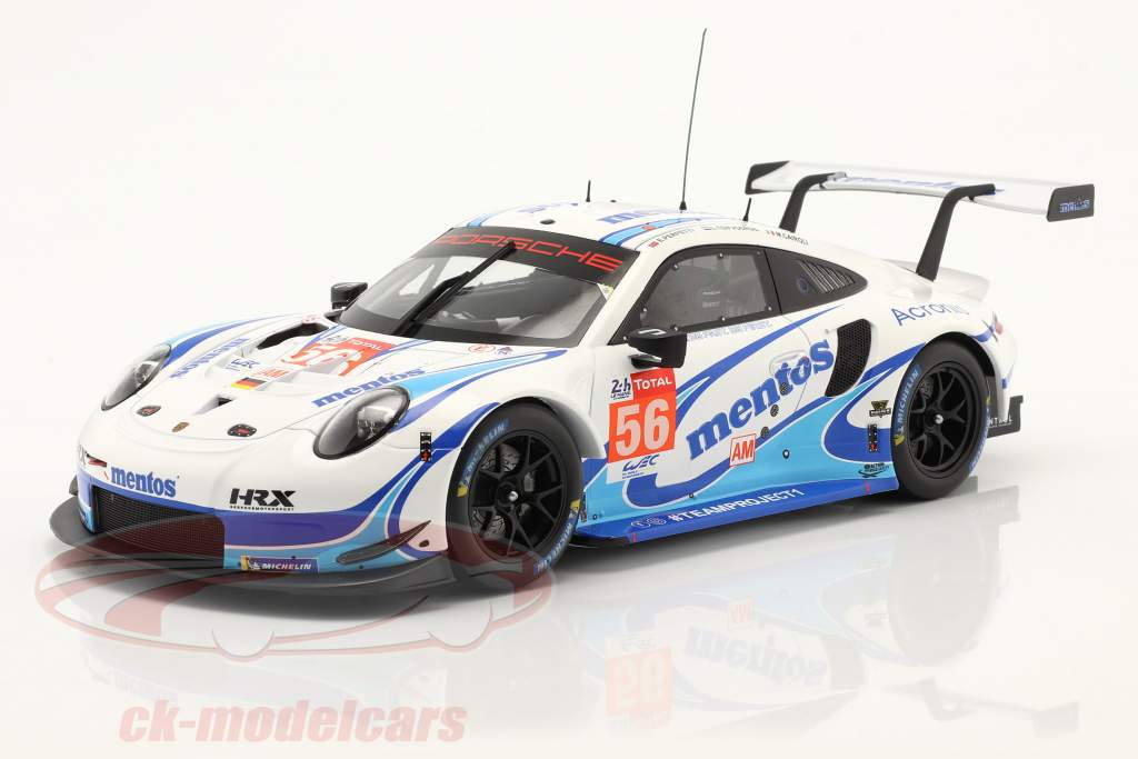 Porsche 911 RSR Mentos #56 24h LeMans 2020 Team Project 1 1:18 Ixo