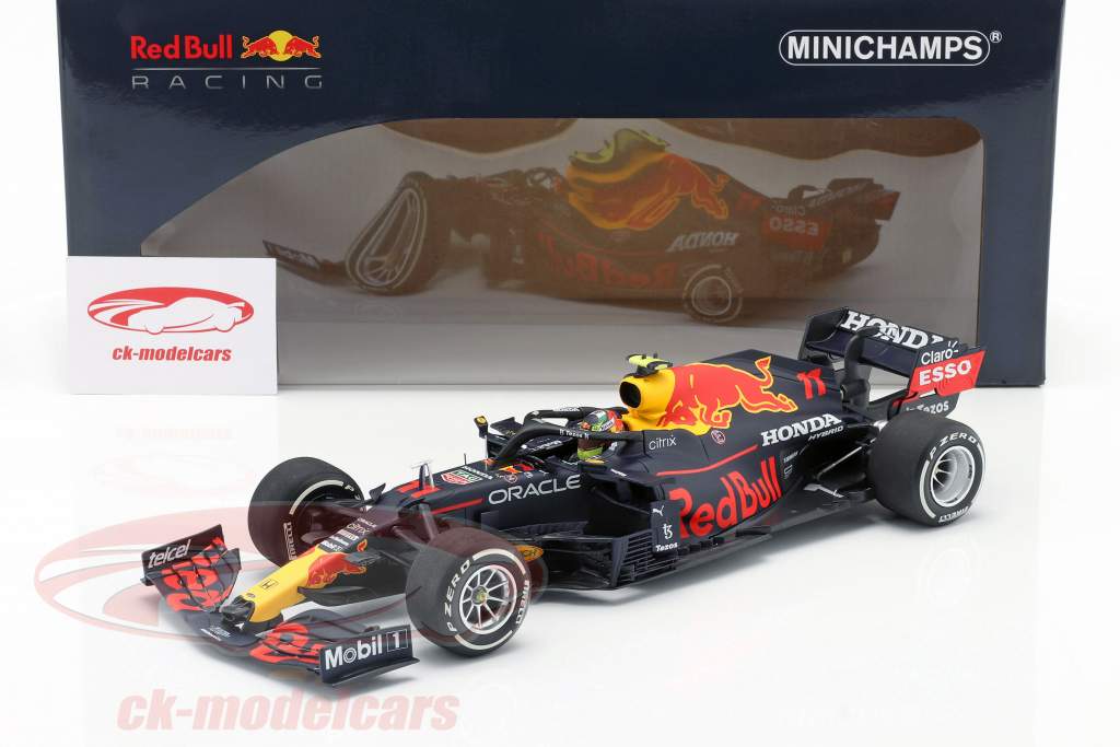 S. Perez Red Bull Racing RB16B #11 4º Mônaco GP Fórmula 1 2021 1:18 Minichamps