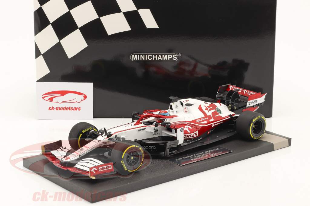 Kimi Räikkönen Alfa Romeo Racing C41 #7 Baréin GP fórmula 1 2021 1:18 Minichamps