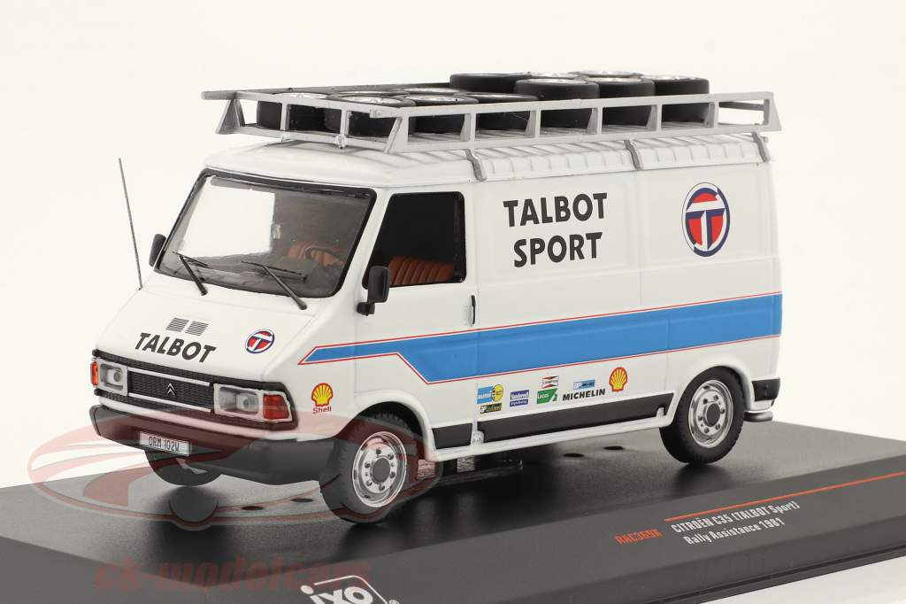 Citroen C35 varevogn Rally Assistance Talbot Sport 1981 hvid 1:43 Ixo