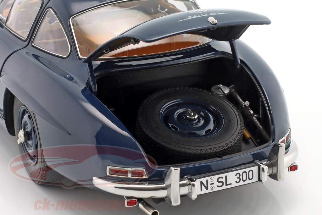 Mercedes-Benz 300 SL Coupe (W198) Año de construcción 1954-1957 azul 1:12 Schuco