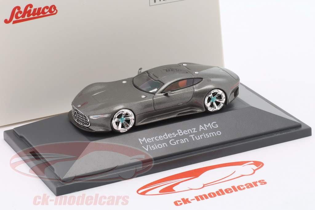 Mercedes-Benz AMG Vision GT bouwjaar 2013 donker zilvergrijs 1:64 Schuco
