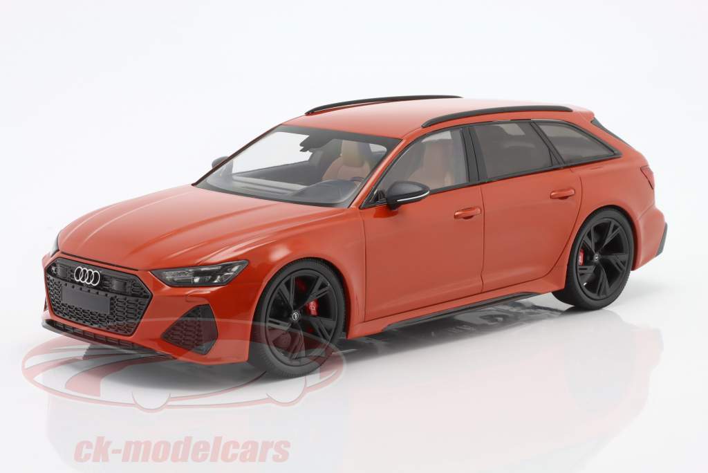 Audi RS 6 Avant Byggeår 2019 orange metallisk 1:18 Minichamps