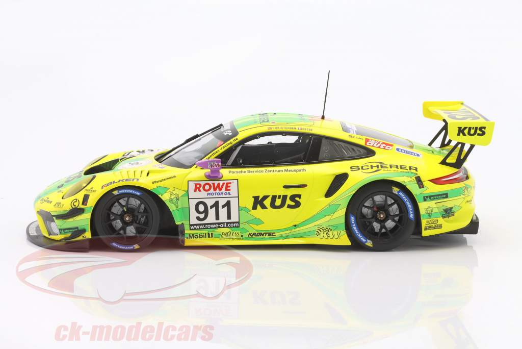 Porsche 911 GT3 R #911 gagnant VLN 7 Nürburgring 2021 Manthey Grello 1:18 Minichamps