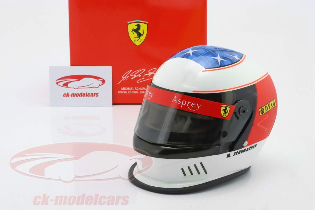 M. Schumacher Scuderia Ferrari # gagnant Espagnol GP formule 1 1996 casque 1:2 Bell