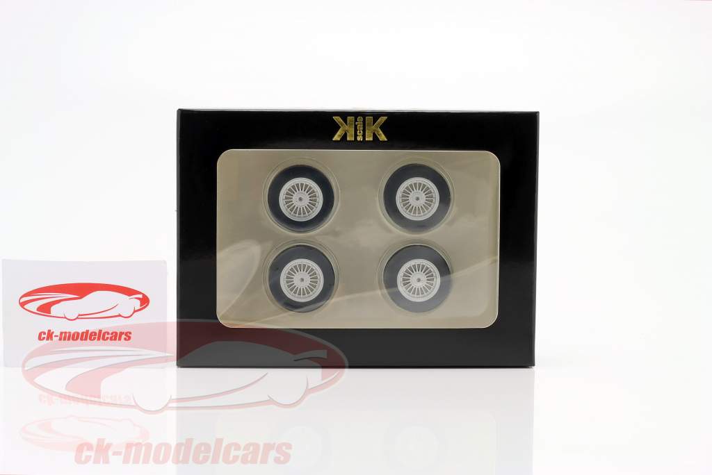 BMW E30 Tires and Rims Set 18 inch 1:18 KK-Scale