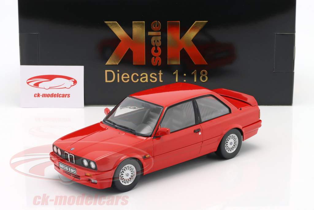 BMW 320iS E30 Italo M3 Année de construction 1989 rouge 1:18 KK-Scale