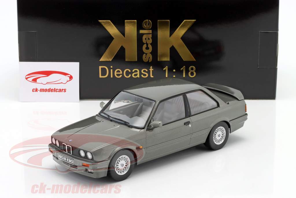 BMW 320iS E30 Italo M3 year 1989 grey metallic 1:18 KK-Scale
