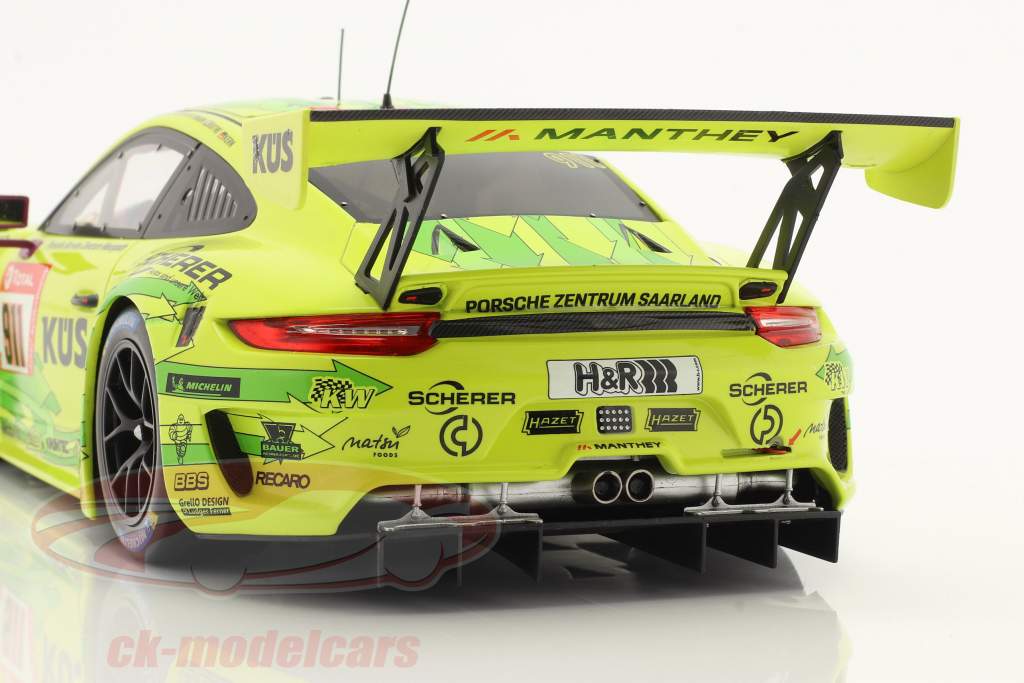 Porsche 911 GT3 R #911 vincitore 24h Nürburgring 2021 Manthey Grello 1:18 Ixo