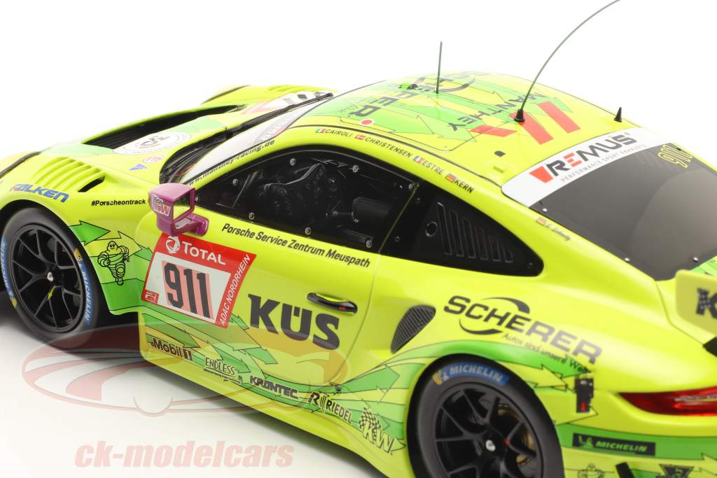 Porsche 911 GT3 R #911 ganador 24h Nürburgring 2021 Manthey Grello 1:18 Ixo