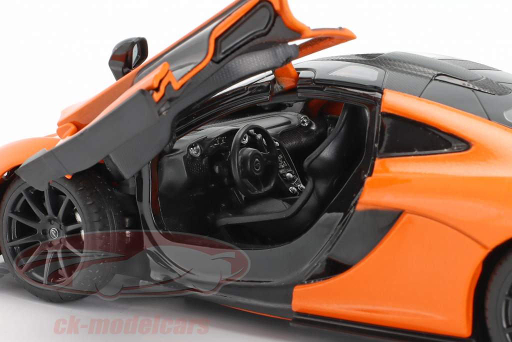 McLaren P1 year 2017 orange 1:24 Rastar